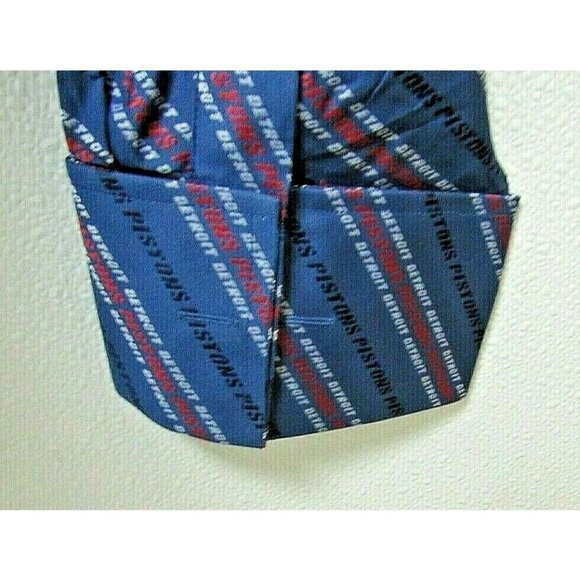 NBA Detroit Pistons Blue Button Up Dress Shirt Long Sleeve by Headmaster size L - Picture 5 of 10